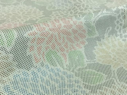 平和屋着物▽上質な紬 単衣 草花文 正絹 逸品 AABG7027jh