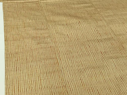 平和屋着物▽上質な紬 単衣 変わり縞 正絹 逸品 AABG7028jh