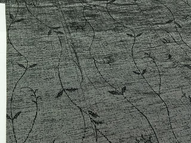 平和屋着物▽上質な紬 単衣 唐草文 正絹 逸品 AABG7031jh