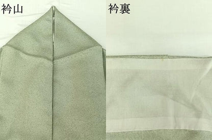 平和屋着物▽訪問着　単衣　草花文　正絹　逸品　AABG7037jh