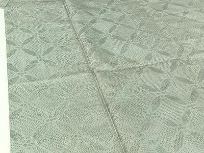 平和屋着物▽本場大島紬 単衣 七宝文 証紙付き 正絹 逸品 AABG7040jh