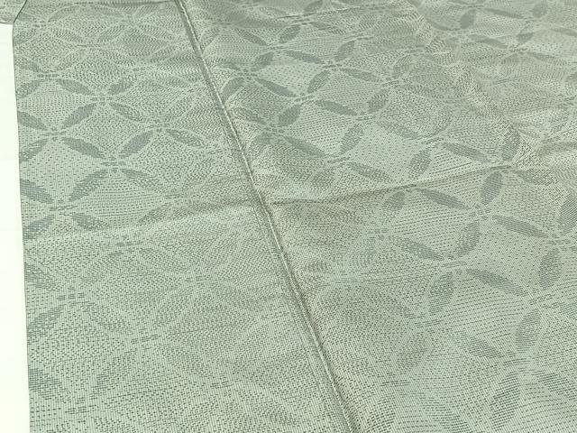 平和屋着物▽本場大島紬 単衣 七宝文 証紙付き 正絹 逸品 AABG7040jh