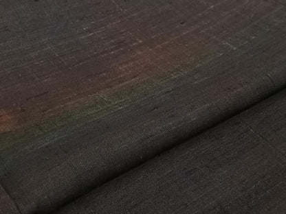平和屋着物▽上質な紬 単衣 霞文 正絹 逸品 AABG7044jh