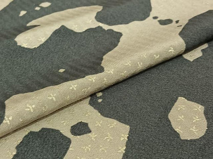 平和屋着物▽上質な小紋 単衣 霞文 金彩 正絹 逸品 AABG7047jh