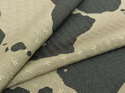 平和屋着物▽上質な小紋 単衣 霞文 金彩 正絹 逸品 AABG7047jh