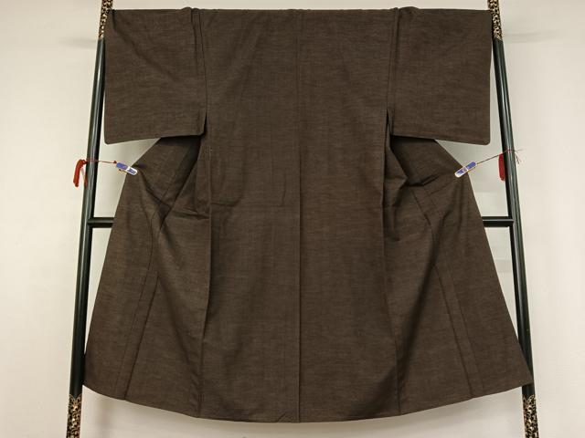 平和屋着物▽男性 紬 単衣 霞文 正絹 逸品 AABG7072jh