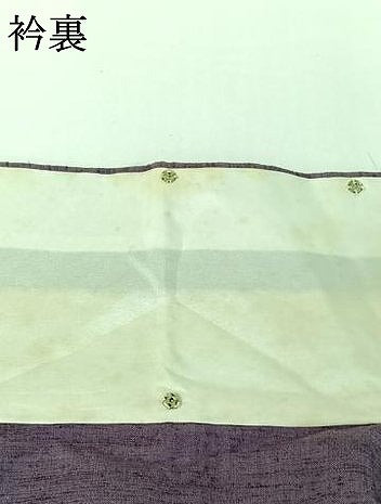 平和屋着物▽上質な紬　単衣　紫苑色　正絹　逸品　AABG7075jh