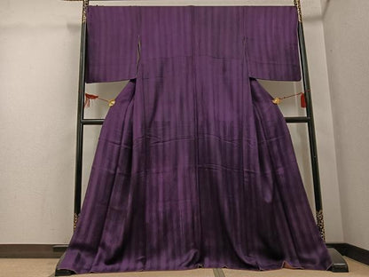 平和屋着物●上質な小紋　間道　正絹　逸品　AABG7081ph