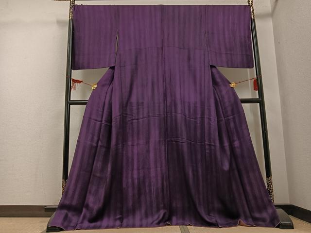 平和屋着物●上質な小紋　間道　正絹　逸品　AABG7081ph