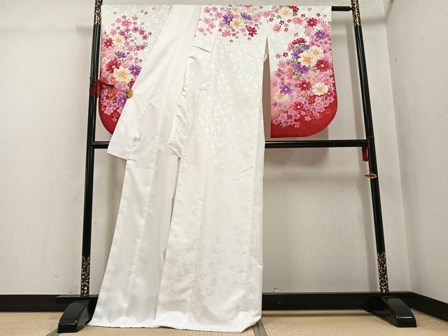 平和屋着物●小振袖　二尺袖　舞花文　暈し染め　金彩　洗える着物　AABG7083ph