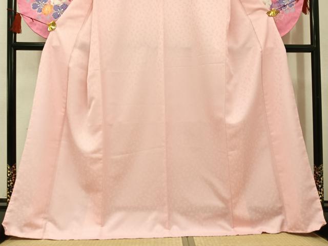 平和屋着物●小振袖　二尺袖　舞花文　暈し染め　金彩　洗える着物　未使用　AABG7085ph