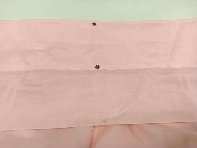 平和屋着物●小振袖　二尺袖　舞花文　暈し染め　金彩　洗える着物　未使用　AABG7085ph