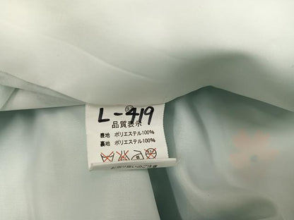 平和屋着物●小振袖　二尺袖　刺繍　草花文　洗える着物　AABG7086ph