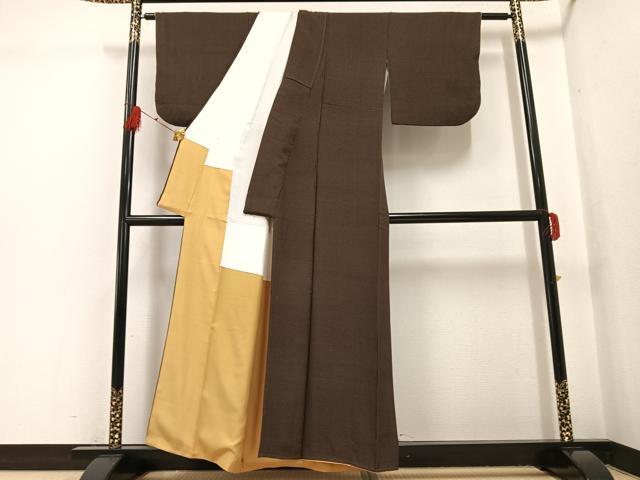平和屋着物●江戸小紋　角通し　正絹　逸品　AABG7092ph