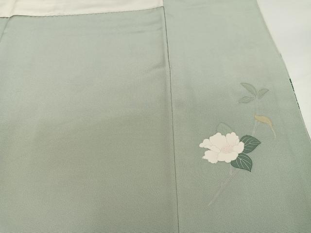 平和屋着物●訪問着　友禅　作家物　枝花文　正絹　逸品　AABG7093ph