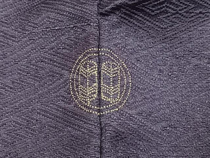 平和屋着物●訪問着　刺繍　松竹梅　風景文　金糸　正絹　逸品　AABG7095ph