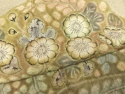 平和屋着物●樋熊哲也　色留袖　辻が花　絞り　手描き　正絹　逸品　AABG7098ph