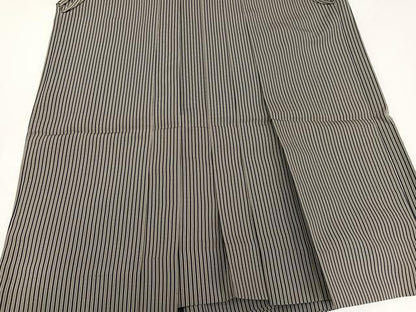 平和屋着物●男性　行灯袴　縞　正絹　逸品　AABG7104ph