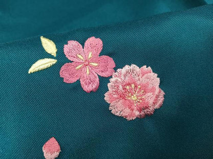 平和屋着物●女性　行灯袴　刺繍　花毬文　洗える着物　AABG7105ph
