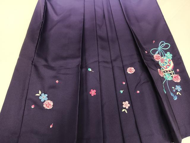 平和屋着物●女性　行灯袴　刺繍　花毬文　洗える着物　AABG7106ph