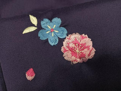 平和屋着物●女性　行灯袴　刺繍　花毬文　洗える着物　AABG7106ph