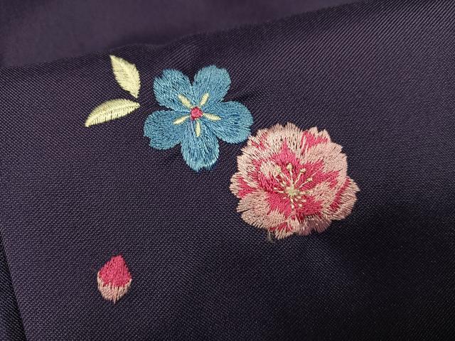 平和屋着物●女性　行灯袴　刺繍　花毬文　洗える着物　AABG7106ph