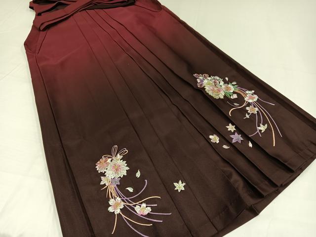 平和屋着物●女性　行灯袴　刺繍　薬玉　暈し染め　洗える着物　AABG7109ph