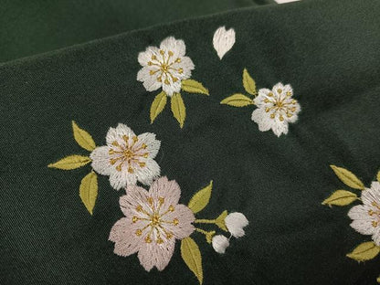 平和屋着物●女性　行灯袴　舞桜文　洗える着物　AABG7110ph