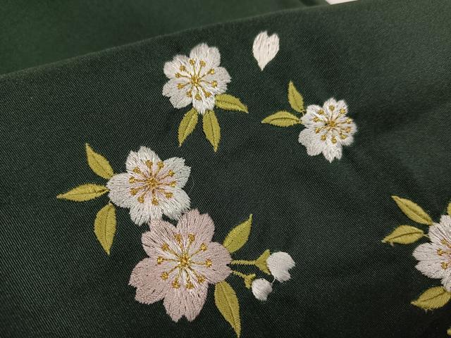 平和屋着物●女性　行灯袴　舞桜文　洗える着物　AABG7110ph