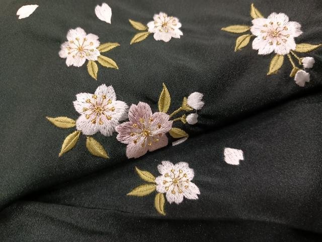 平和屋着物●女性　行灯袴　舞桜文　洗える着物　AABG7110ph
