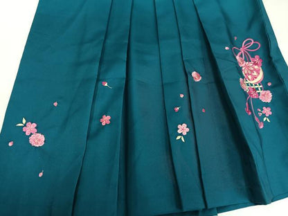 平和屋着物●女性　行灯袴　刺繍　薬玉　暈し染め　洗える着物　AABG7112ph