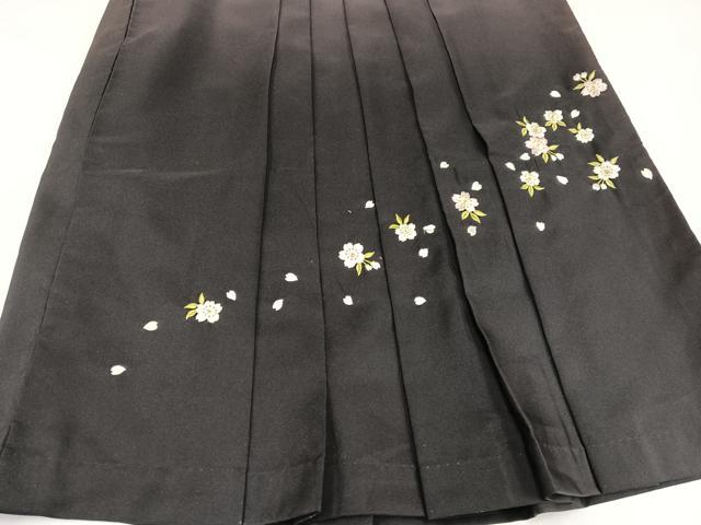 平和屋着物●女性　行灯袴　刺繍　夜桜　暈し染め　金糸　洗える着物　AABG7115ph