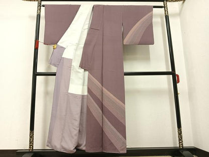 平和屋着物●野村秀男　江戸小紋　訪問着　吉祥文　正絹　逸品　AABG7116ph