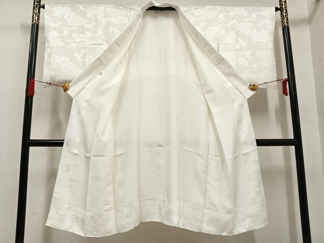 平和屋着物●長襦袢　袷　雲重ね草花地紋　正絹　逸品　未使用　AABG7118ph