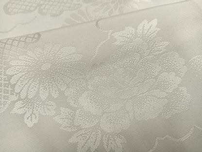平和屋着物●長襦袢　袷　雲重ね草花地紋　正絹　逸品　未使用　AABG7118ph