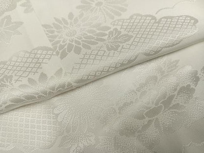 平和屋着物●長襦袢　袷　雲重ね草花地紋　正絹　逸品　未使用　AABG7118ph
