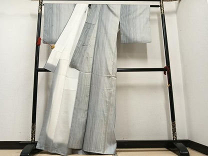 平和屋着物●本場大島紬　染大島　絞り　間道　正絹　逸品　AABG7120ph