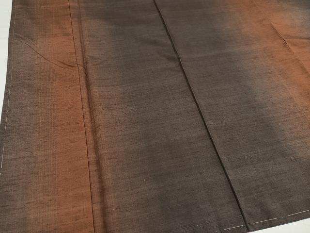 平和屋着物●上質な紬　間道　正絹　逸品　未使用　AABG7123ph