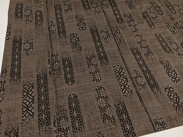 平和屋着物●本場大島紬　一元7マルキ　吉祥花間道　正絹　逸品　AABG7146ph