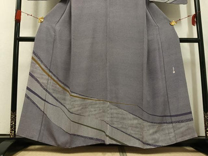 平和屋着物●伝統工芸士　石塚幸生　江戸小紋　訪問着　行儀　正絹　逸品　AABG7147ph