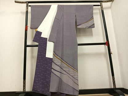 平和屋着物●伝統工芸士　石塚幸生　江戸小紋　訪問着　行儀　正絹　逸品　AABG7147ph