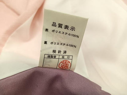 平和屋着物●小振袖　二尺袖　舞花文　暈し染め　洗える着物　AABG7151ph