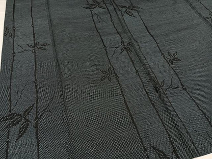 平和屋着物●塩沢紬　110亀甲　笹竹文　正絹　逸品　AABG7152ph