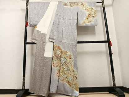 平和屋着物●訪問着　辻が花　暈し染め　金彩　正絹　逸品　AABG7156ph