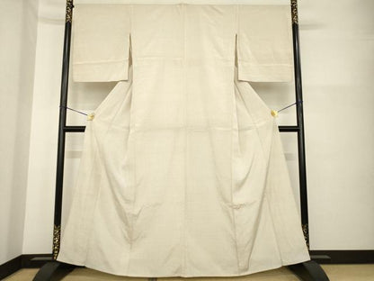 平和屋着物▽本塩沢 単衣 110亀甲 総詰め 正絹 逸品 AABG7201ck