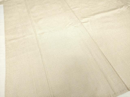 平和屋着物▽本塩沢 単衣 110亀甲 総詰め 正絹 逸品 AABG7201ck
