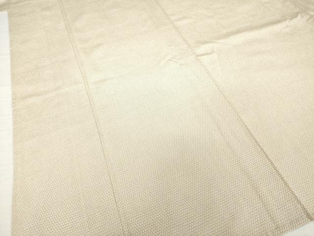 平和屋着物▽本塩沢 単衣 110亀甲 総詰め 正絹 逸品 AABG7201ck