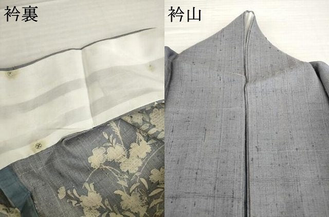 平和屋着物▽染織の名門 しょうざん 生紬 訪問着 単衣 風景文 正絹 逸品 AABG7202ck