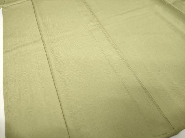 平和屋着物▽上質な色無地 単衣 黄海茶色 正絹 逸品 AABG7214ck