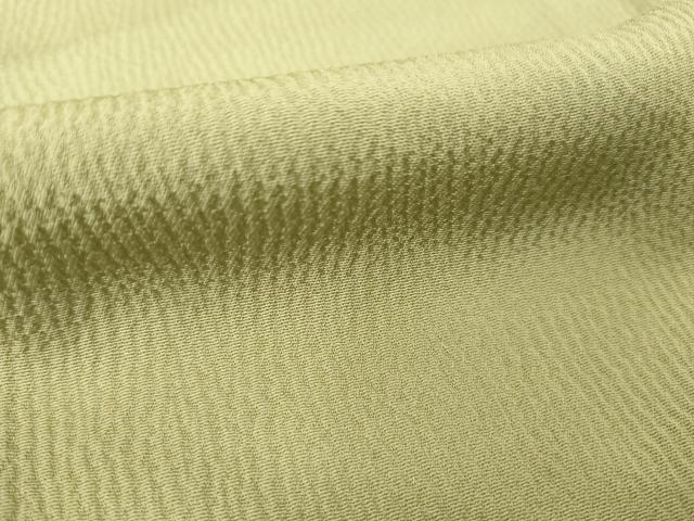 平和屋着物▽上質な色無地 単衣 黄海茶色 正絹 逸品 AABG7214ck
